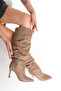 LOİS Women's High-Heeled Crinkled Boots A033-K2008 - 4