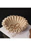 Marble Ruffle Bowl 8" | Handmade Travertine Fruit Bowl | Scalloped Decor for Kitchen & Coffee Table