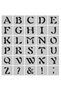 Stencil Letter Painting Template X004 Letter Height 5 cm - 2