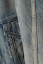 Coated Oversize Denim Jacket, Modern Stylish-Casual Women's Outerwear - 4