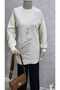 Angora Beaded Crew Neck Tunic