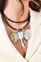 Pico Genuine Leather Cord with Elephant Tail Pendant - 4