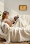 Muslin Bedspread Ultra Soft High Quality 4 Layers Muslin Pike (Single Size (180X240 cm) - 3