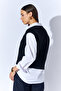 V-Neck Knitwear Basic Sweater - Black |   Mkw535332-01 - 5