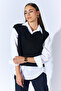 V-Neck Knitwear Basic Sweater - Black |   Mkw535332-01 - 3