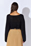 U Neck Casual Knitwear Basic Sweater - Black |   Mkw535342-01 - 5