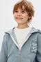 Patters zippered sweatshirt - blue - 2