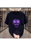 qubo Unisex Oversized Printed Cotton Crew Neck Short Sleeve T-shirt