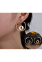 French Vintage-Inspired Minimalist Curved Hoop Earrings - 2