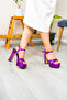 Satin Fabric High Heel Shoes 13 cm Fk1044 - 2