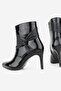 Women's Black Patent Leather Genuine Natural Leather Size 35-41 Thin Heel Pointed Toe Boots & Booties - 4
