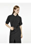 Buttoned Short Sleeve Polo Neck Knitwear Sweater - 2