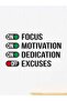 Focus Acrylic Wall Art – Motivational Office Wall Decor | Modern Home & Study Room Decoration - 2