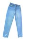 Girl's Pants Ice Blue Denim Jeans with Tassel Detail on the Leg and Ripped Detail - 2