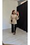 Kaşe Poncho Beige - 4