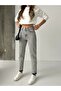 Women's Snow Black Flare Detachable Leg Mom Jeans - 5