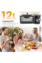 3-in-1 Breakfast Station Includes Coffee Maker Non-Stick Griddle Toaster Oven - 6