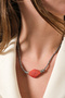 Tris Hematite&Agate Natural Stone Necklace - 3