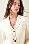 Delta Steel Chain Jasper & Agate End Necklace