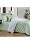 Tommy V4 Green Cotton Satin Duvet Cover Set Single Size - 2