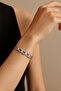 Women's Silver Color Zircon Stone Sparkling Bracelet - 5