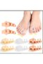 Huang 2 Pieces Adjustable Silicone Separators for Men & Women - Soft, Comfortable Separators Beige - 7