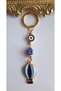 Gift 5-Piece Evil Eye Beaded Symbol of Freedom Navy Blue Keychain with Balloon Detail 10.5 cm - 4