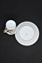 Vintage French Napoleon N Letter Bee Gold Gilded Coffee Cup 2 Pieces 80 ml - 5