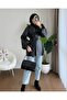Balloon Sleeve Belted Leather Jacket -Black