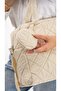 Cream Women's Large Size Soft Hand and Crossbody Shoulder Bag - 5
