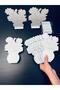 Wooden Painting Toy Set – 20 Flower Figures + 10 Acrylic Paints + 10 Brushes |   Group Art Activity - 7