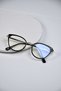 Cat Eye 55 Ekartman Metal Transparent Women Men Unisex Blue Light Protection Screen Glasses Eyewear - 5