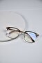 Nova Square Rectangular 55 Ekartman Metal Transparent Women Men Unisex Blue Light Protection Screen Glasses Eyewear - 5
