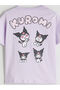 Seray New Season Crew Neck Kuromi Printed Girls' Shorts Pajama Set - 5