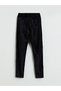 Vizyon New Season Elastic Waist Velvet Girls' Leggings - 6