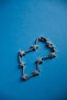 Silver Color Bracelet with Star Motif and Stones - 2