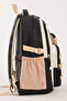 Luxury Imported Fabric Girl's School Bag - Elementary & Middle School Backpack with 6 Accessory Buckles as Gifts - 4