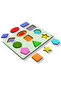 Wooden English Geometric Shape Puzzle Set - 9-Piece Shape Montessori Early Education Intelligence Toy - 2