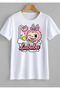 Labubu Multi T-Shirt 100% Cotton White Short Sleeve Model-1