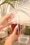6-piece 250ml vacuum sealed spice jar set - leak-proof seal - acrylic storage container - 4