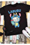 Labubu Multi T-Shirt 100% Cotton Black Short Sleeve Model-10