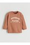 Vizyon New Season Crew Neck Long Sleeve Printed Baby Boy T-Shirt and Sweatpants - 2