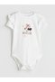 Özmarka New Season Minnie Mouse Printed Baby Girl Bodysuit, Leggings and Headband 3-Piece Set - 2