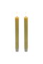 Maple Leaf Battery Operated LED Wax Dinner Candles 2x24.5cm