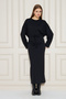 Beli Belted Crew Neck Long Sleeve Maxi Dress - 5