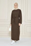 Beli Belted Crew Neck Long Sleeve Maxi Dress - 6