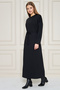 Beli Belted Crew Neck Long Sleeve Maxi Dress - 3