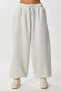 Shardonlu Knitted Barrel Fit Sweatpants Lub0251 Gray Melange - 5