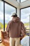 Basic Hoodie Brown - 2