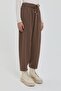 Loose Carrot Pants with Elastic Waist Mink - 3